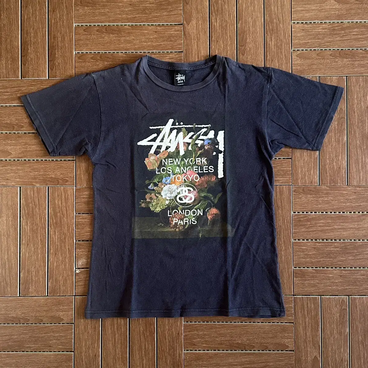 Stussy Japan worldtour Navy M