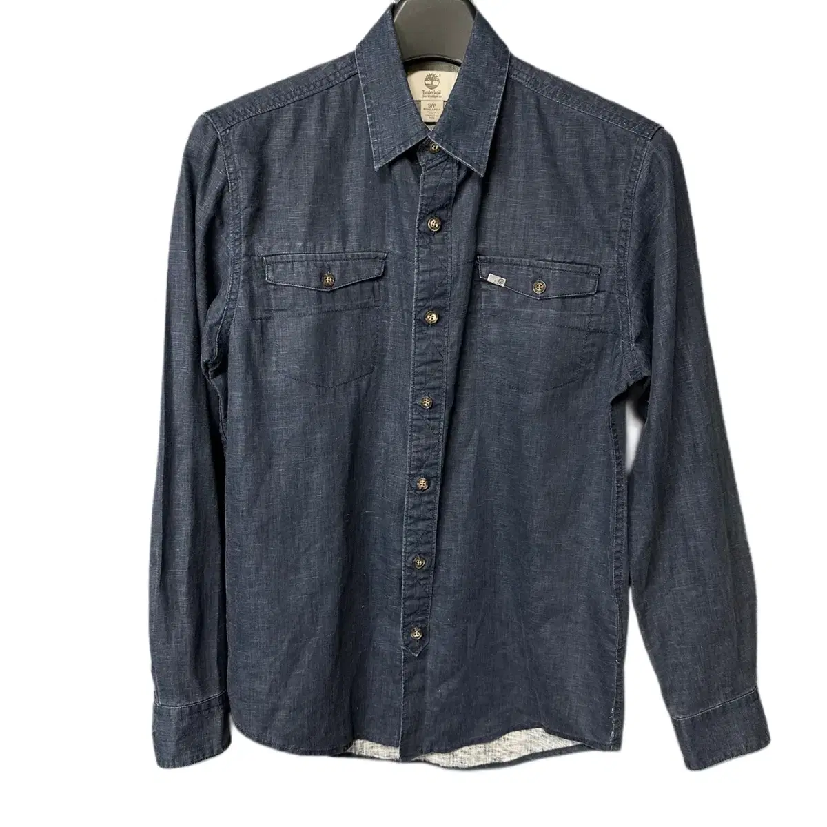 S Timberland Navy Linen Shirt Southern