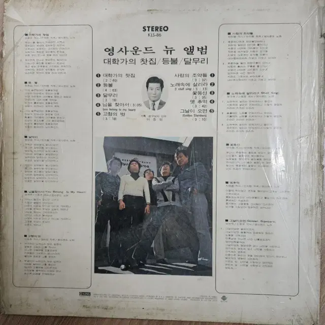 영사운드뉴앨범 초판 LP - 1975년02월20일