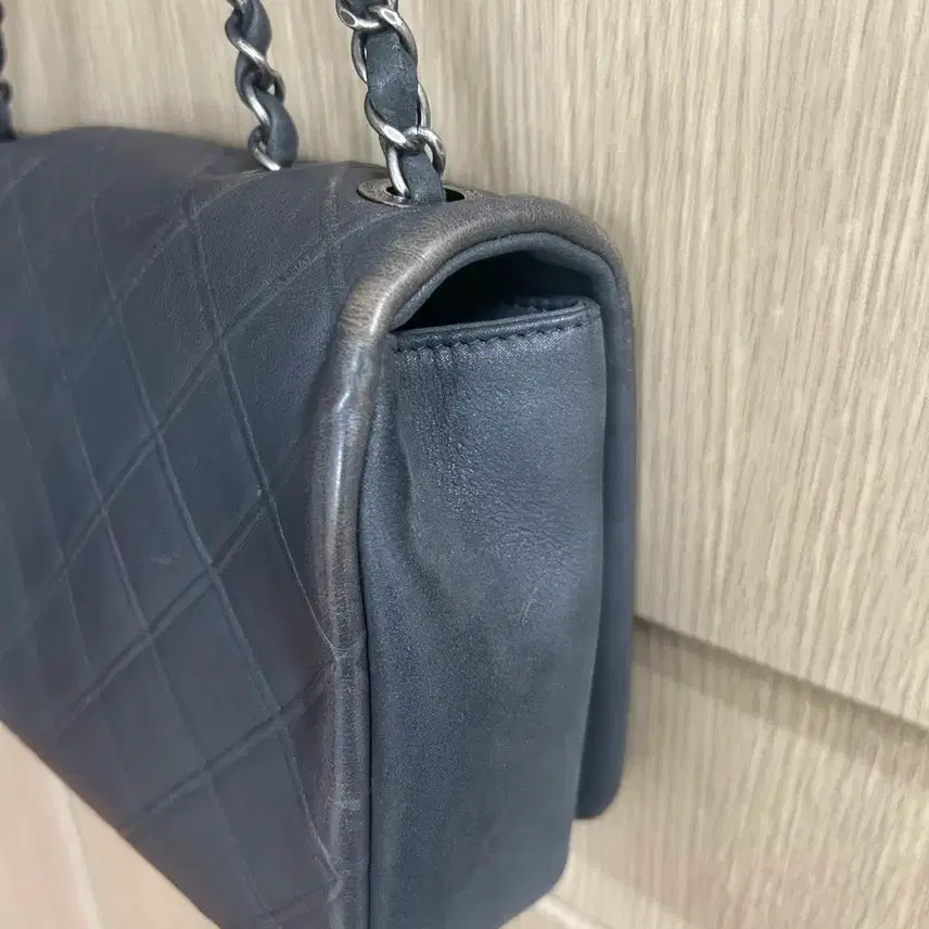 샤넬 미듐 숄더백 빈티지 그레이 사진 4