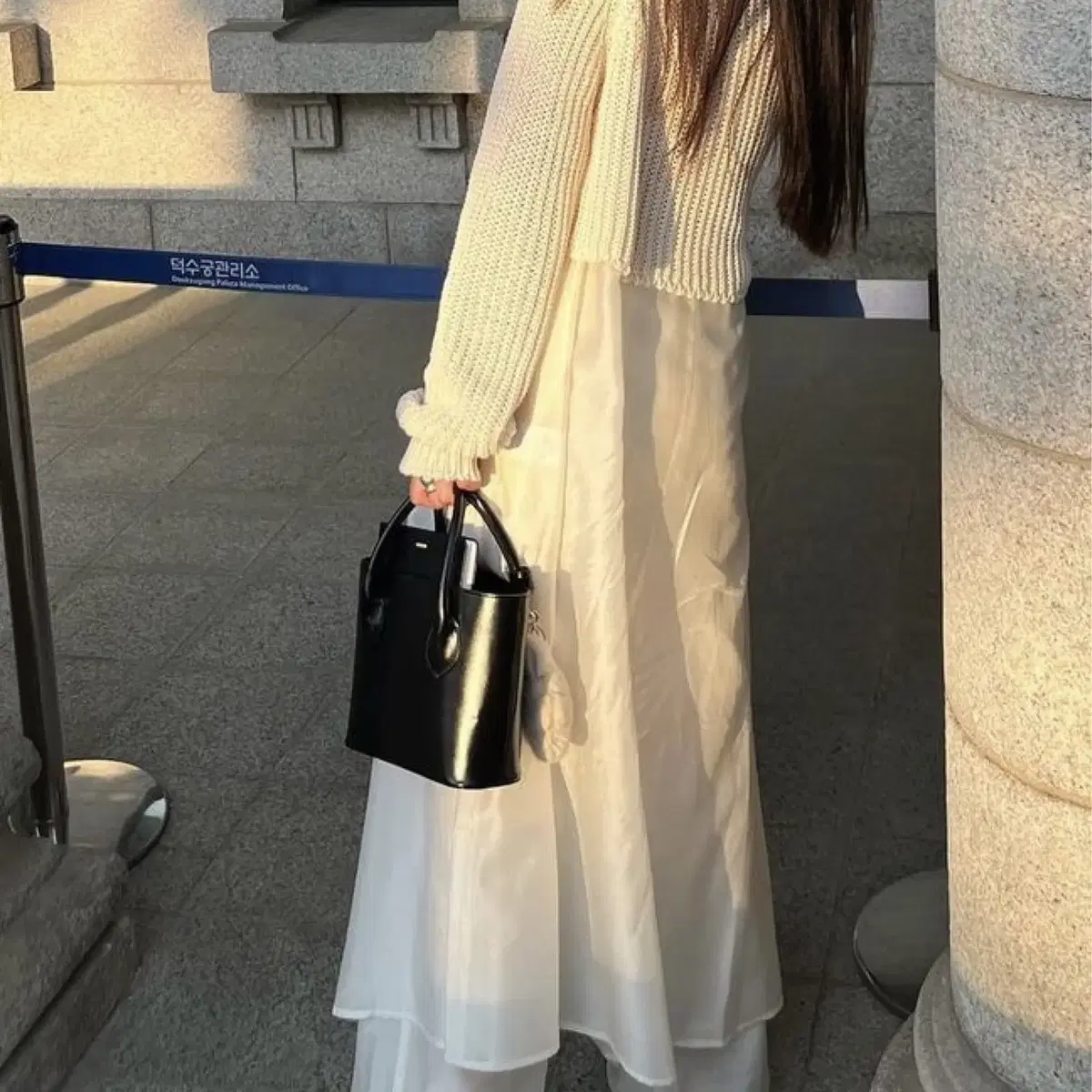 MONOHA | 모노하 sheer dress/band pants(Whit