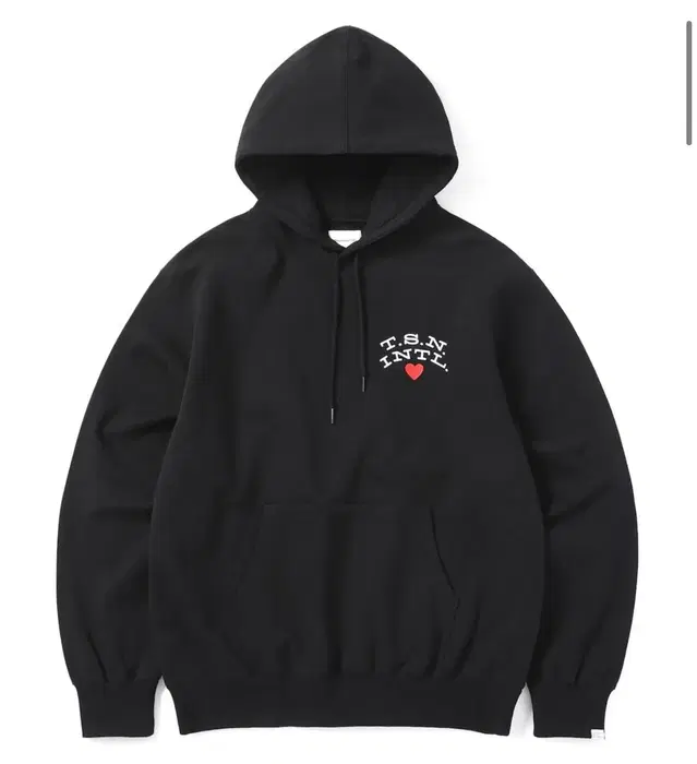 디스이즈네버댓 T.S.N. Heart Hoodie Black (S)