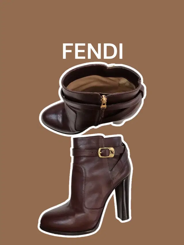 [37.5-240] FENDI 펜디 펌프스 앵글부츠 / 감정서포함