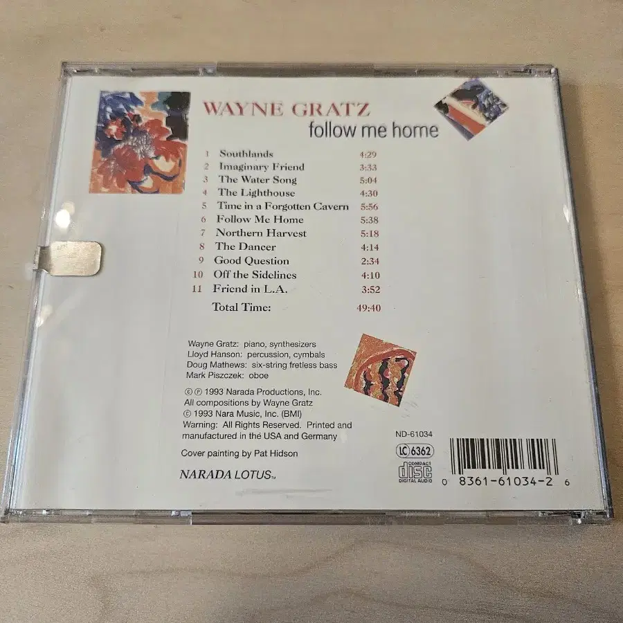 Wayne Gratz - Follow Me Home cd