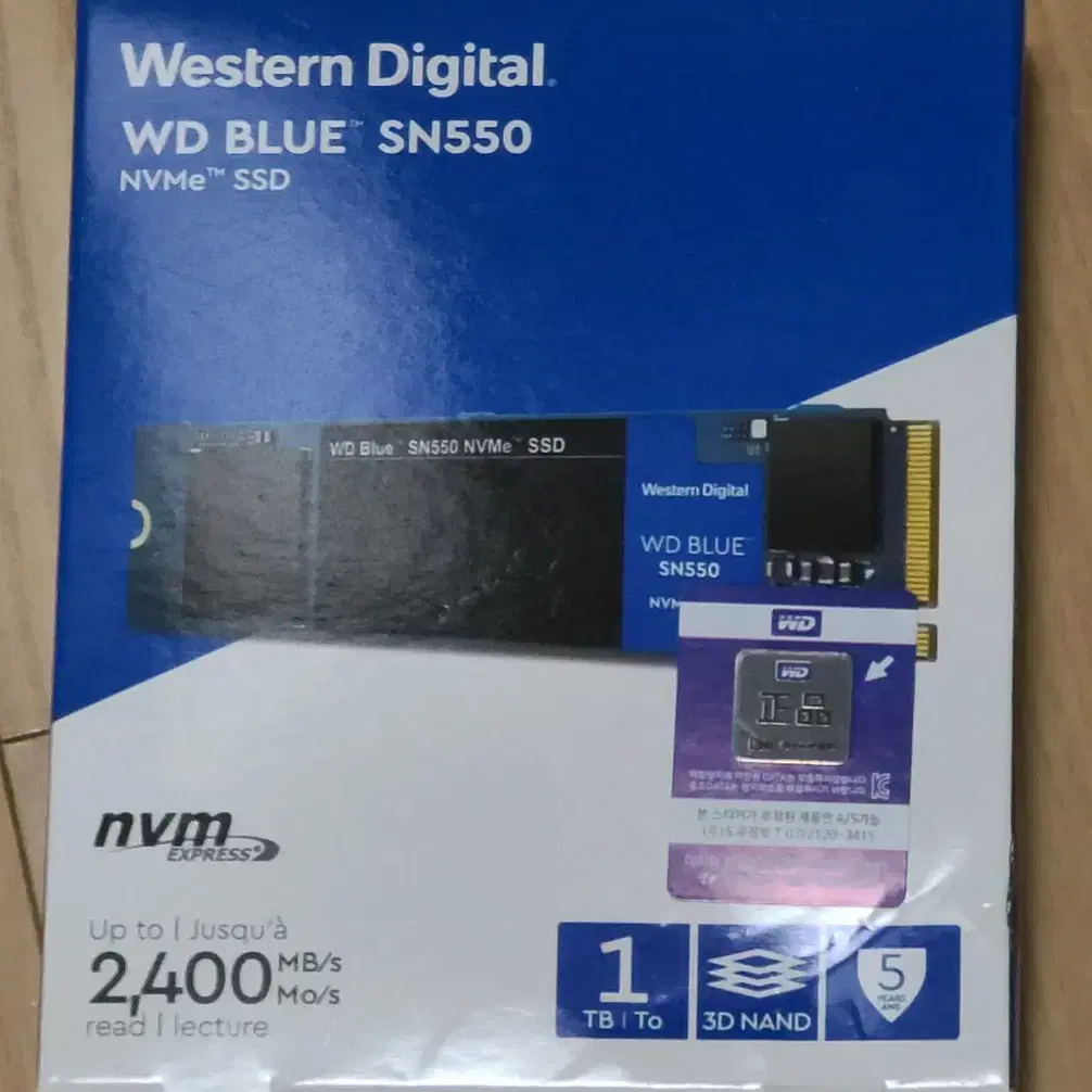 WD SN550 M.2 NVMe SSD 1TB