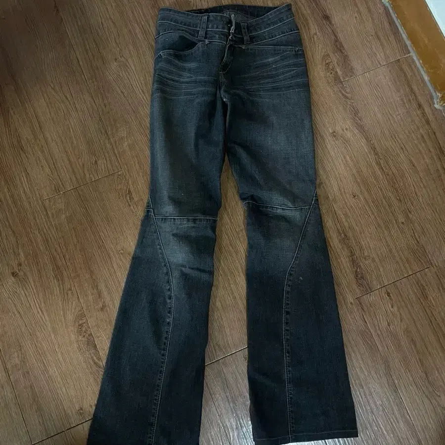 Vintage bootcut denim jeans grey