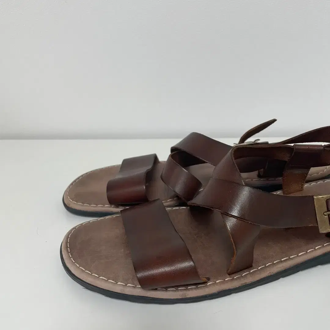 [300] GREEK LEATHER SANDALS 가죽 스트랩 샌들