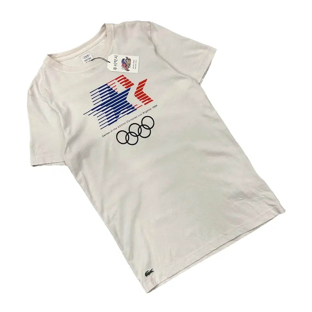 [3] Lacoste 1983 Olympic Heritage Short Sleeve T-Shirt in White