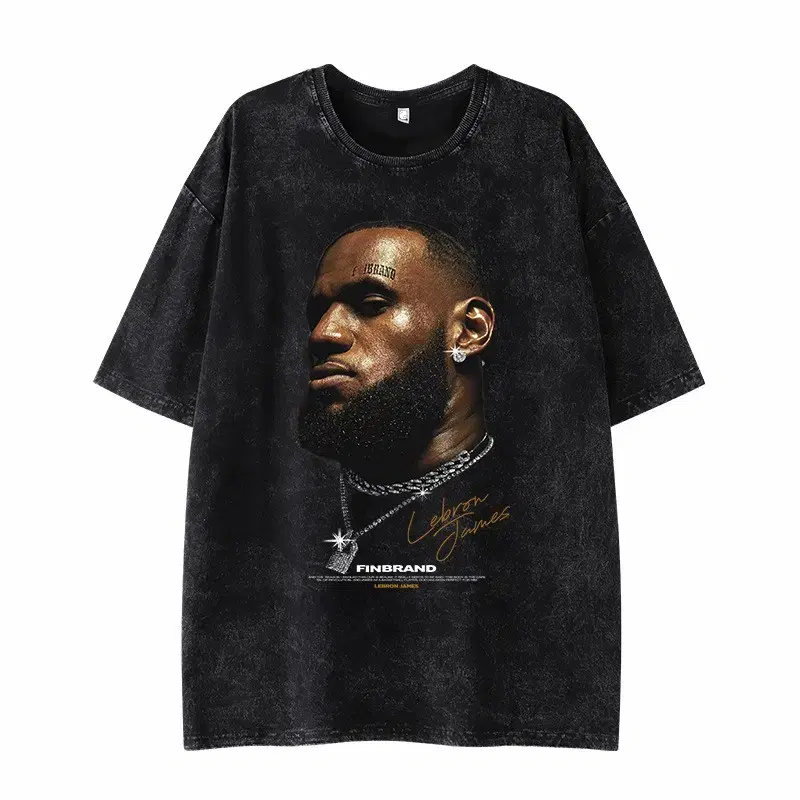 LeBron James Stonewashed Printed T-Shirt