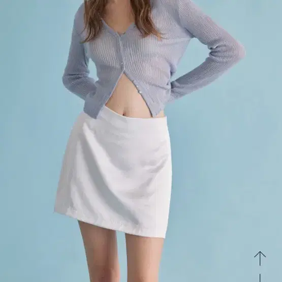 오디에스 실크 미니 스커트 화이트 silk mini skirt