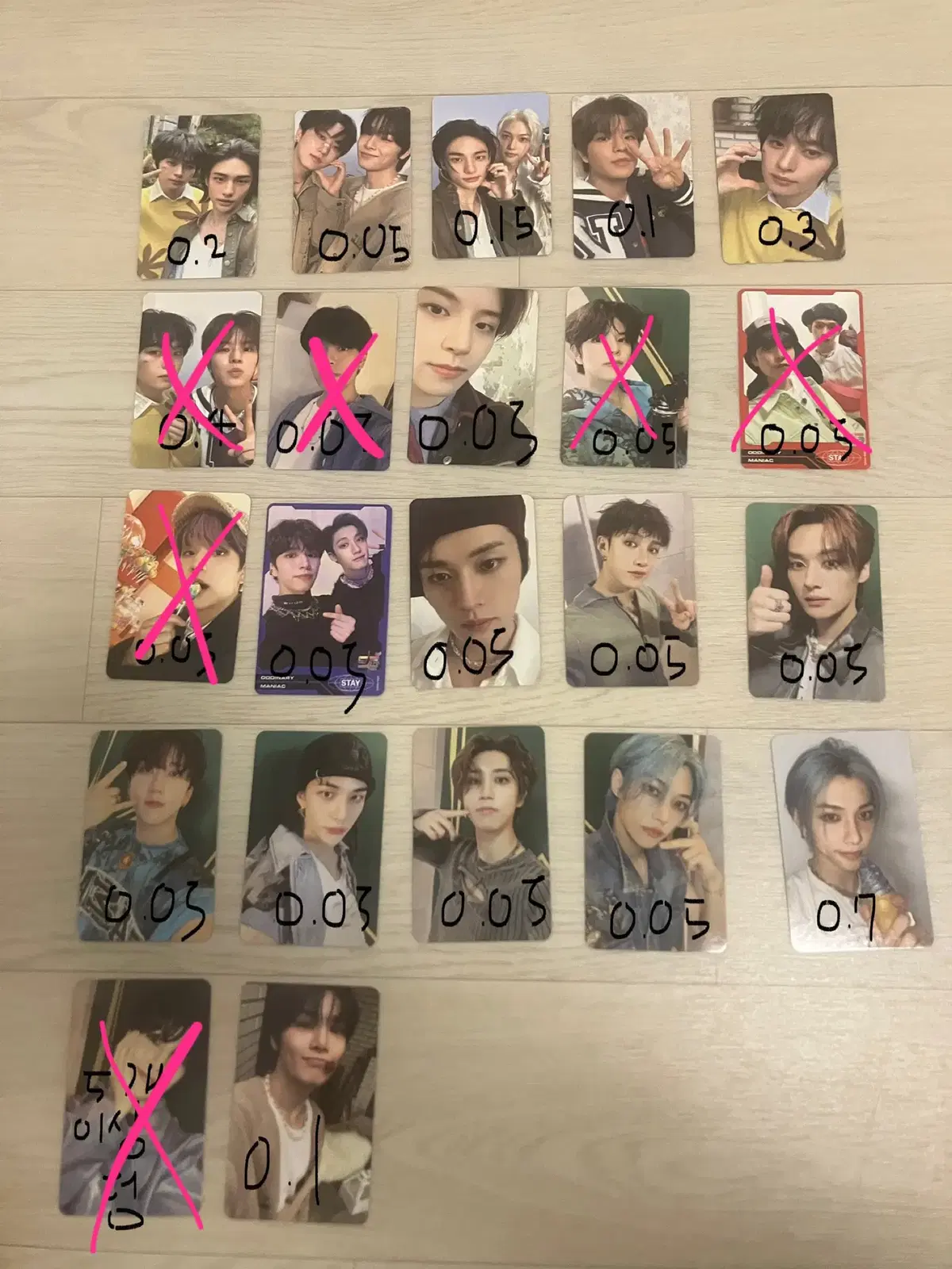 Straykids photocard bang chan lee know changbin hyunjin jisung Yongbok seungmin Jungin