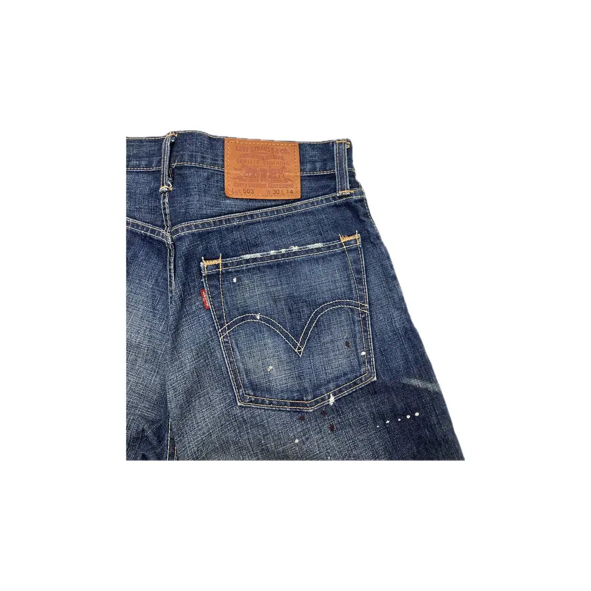 LEVI'S PAINT DENIM SHORT PANT