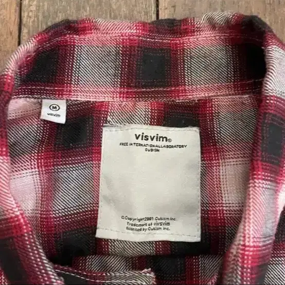 비즈빔 visvim 플란넬 체크 셔츠 M 사이즈