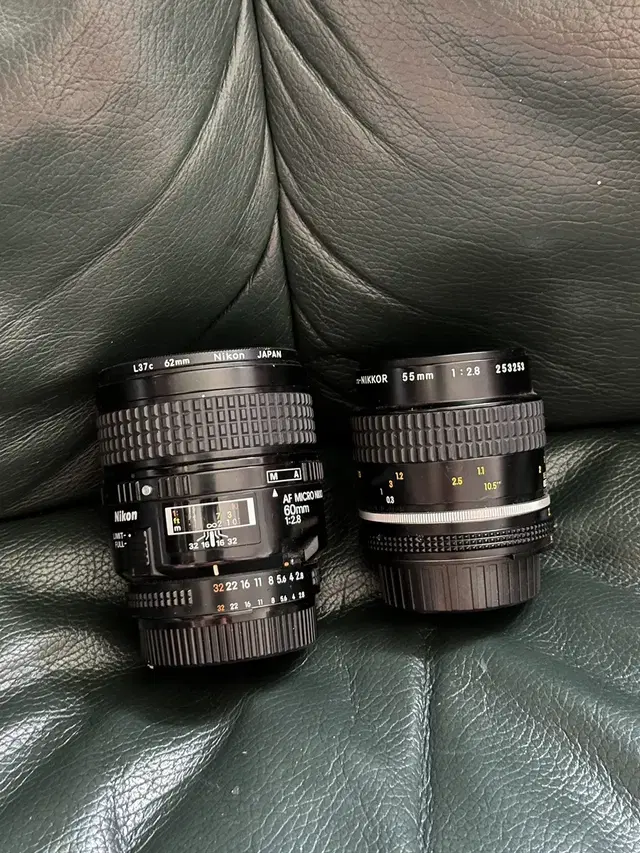 니콘 매크로 접사 렌즈 필카렌즈 수동렌즈 55mm 60mm 2.8 각 가