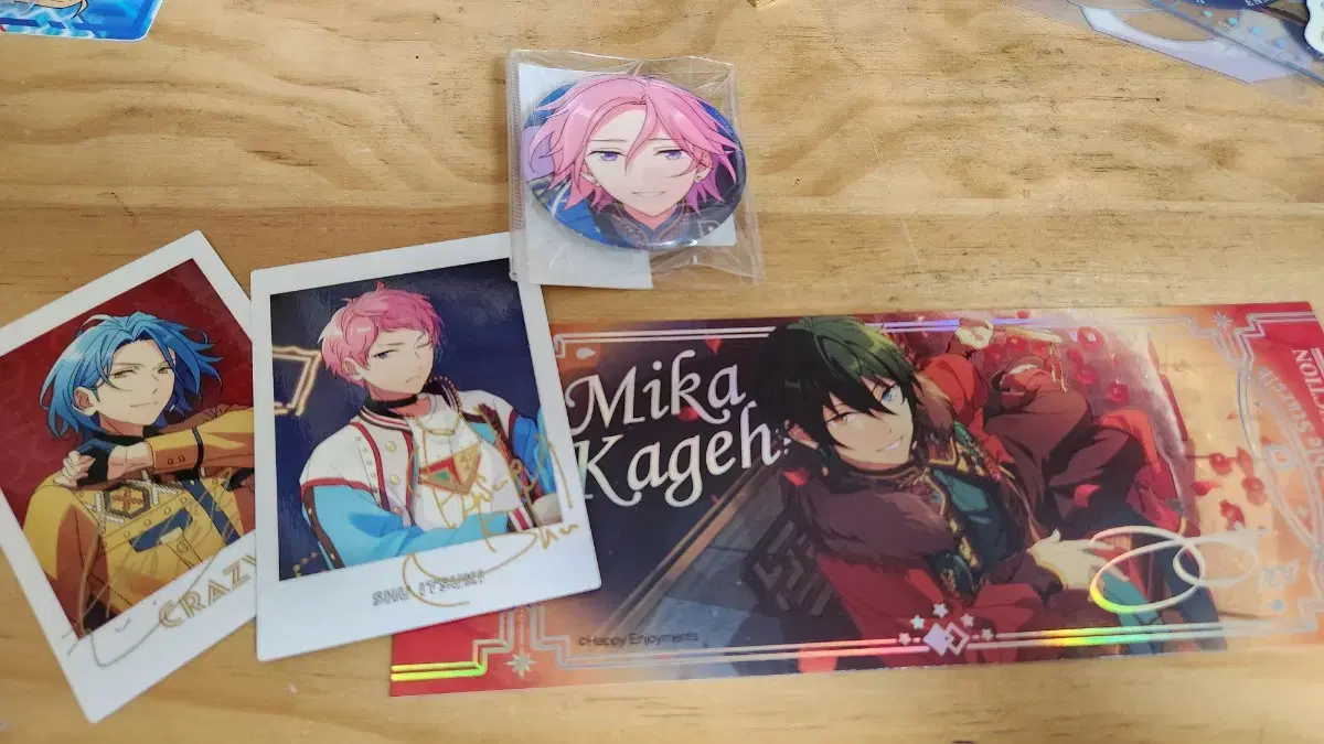 Anstar Kohaku Mika Himeru Shu Shuffle Badge Ticket 7th Anniversary Pasha