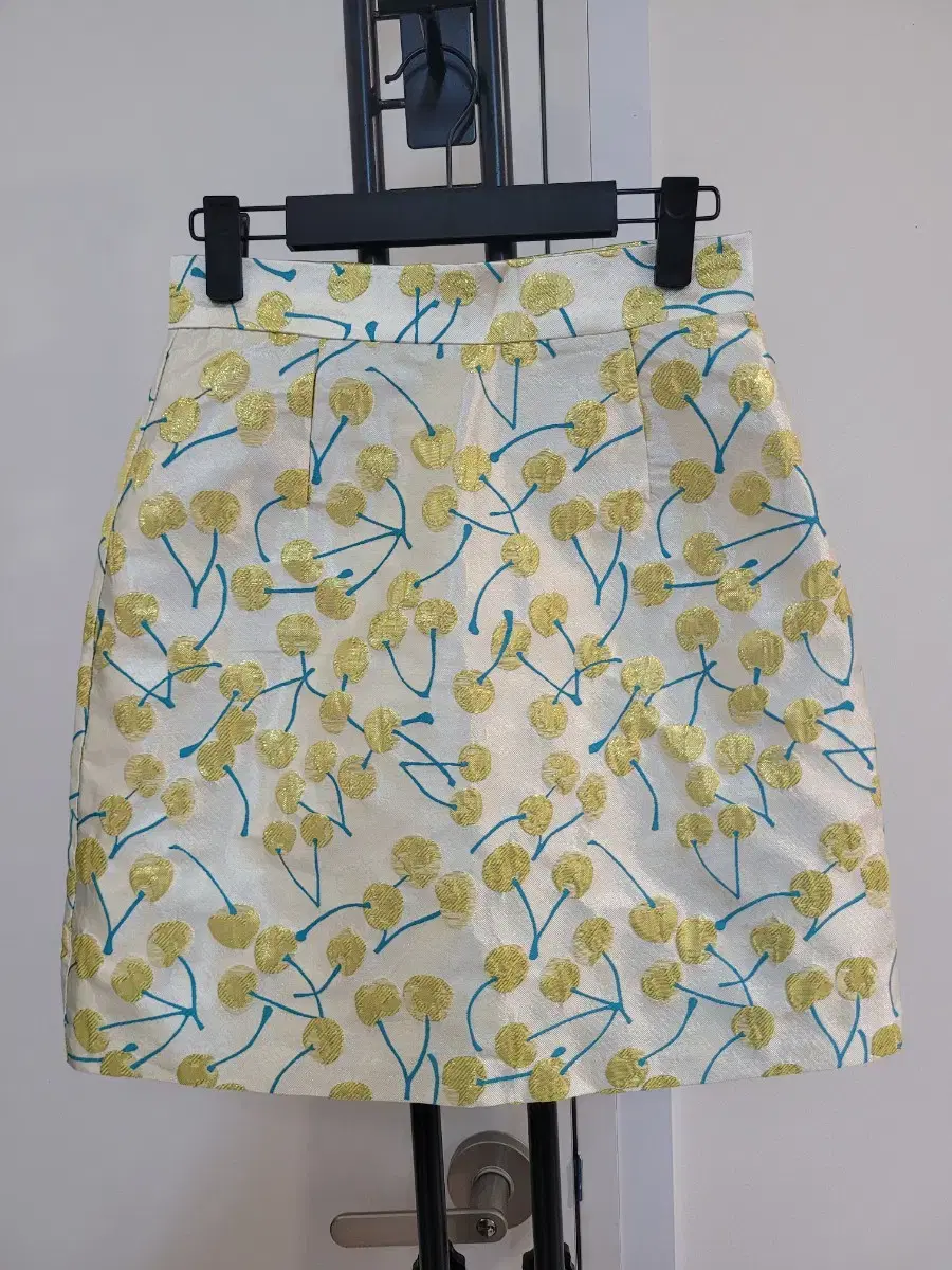 Gold Cherry Mini Skirt Size S