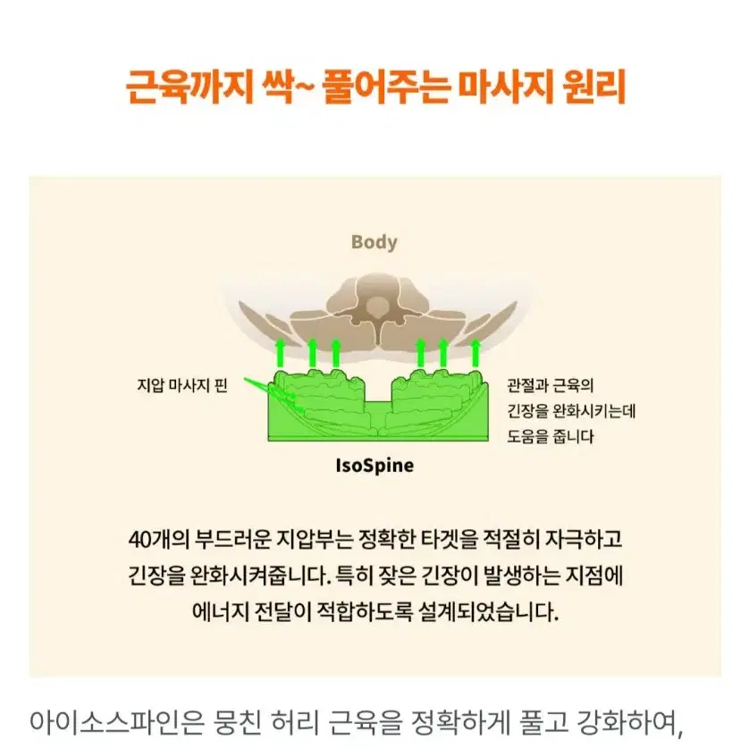 아이소스파인 자세교정 스트레칭 코어운동 마사지기