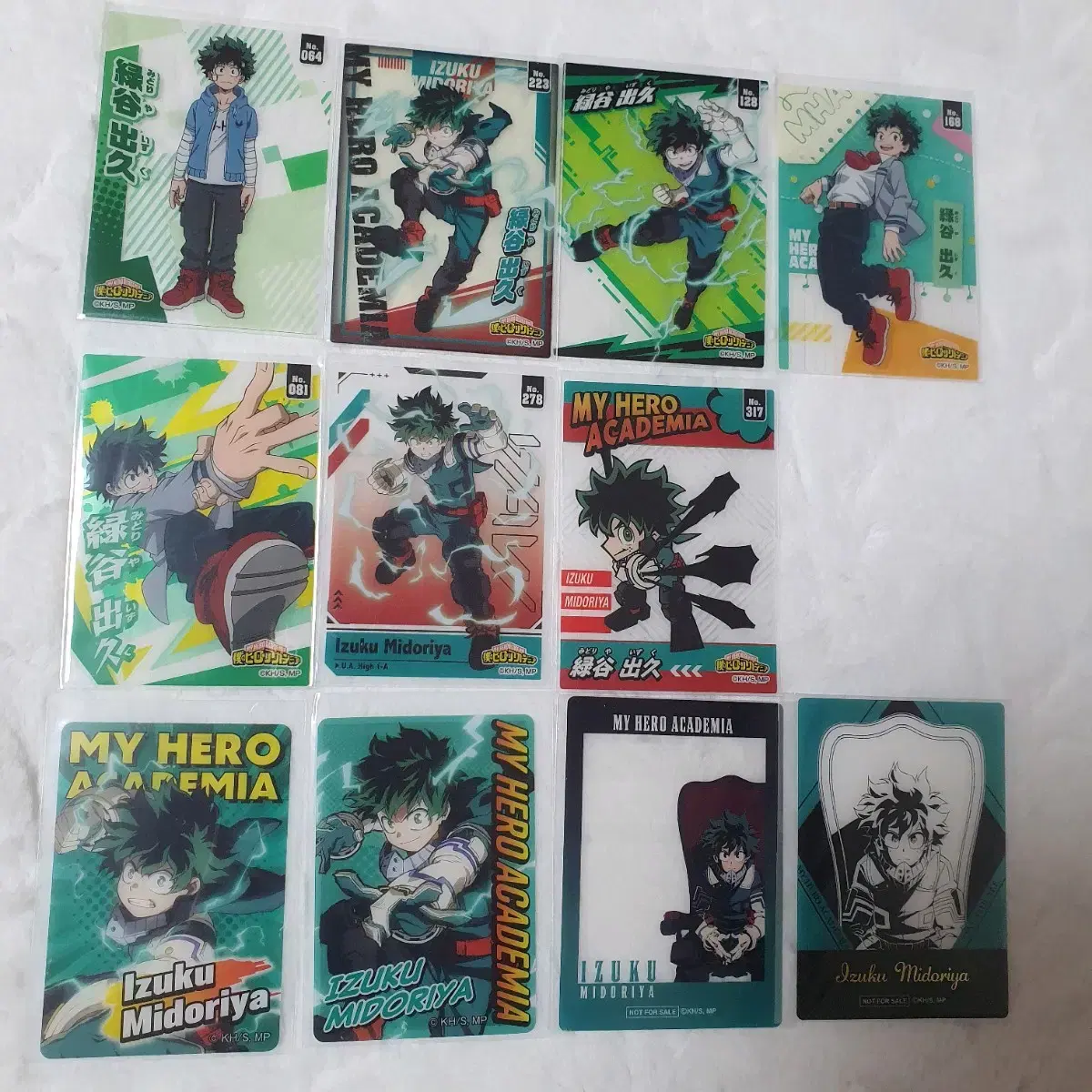 Hiroaka Midoriya Izuku Clear Card Bulk