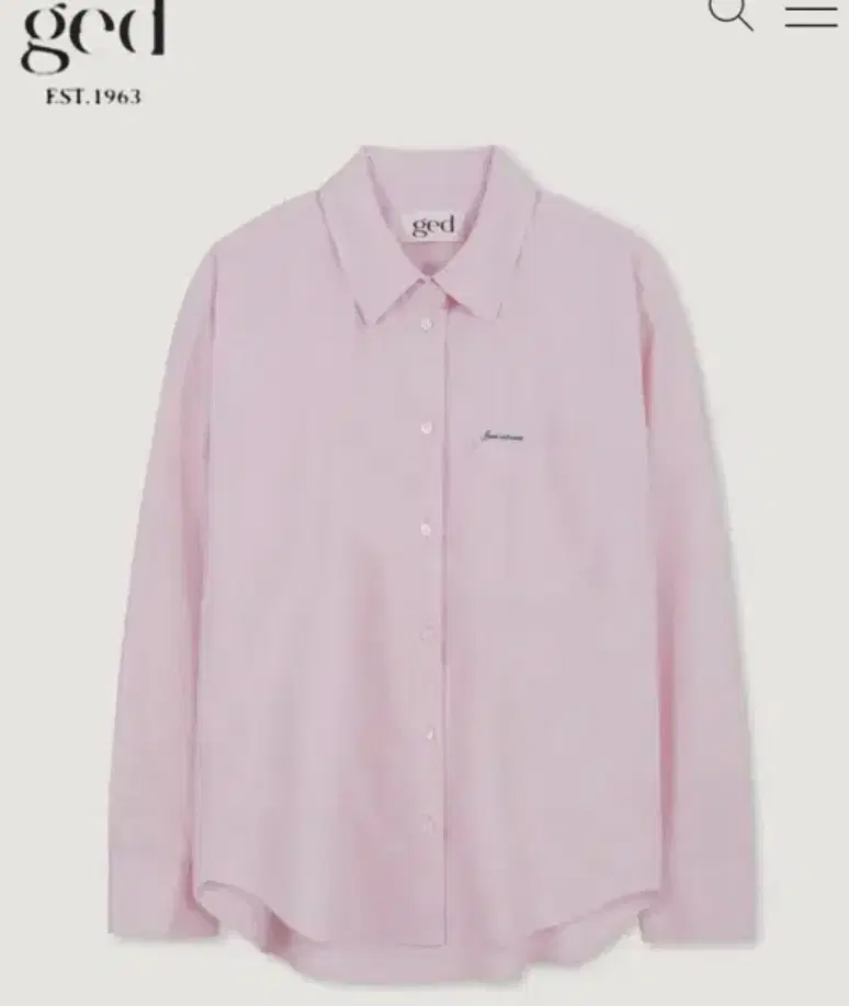 샵게드 오디너리 셔츠 ged ordinary shirt 핑크