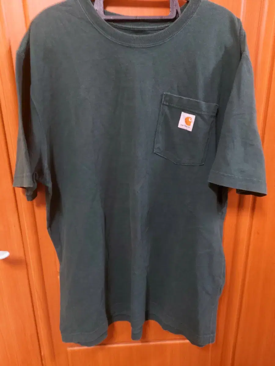 Calhart Green Pocket Short Sleeve Large L