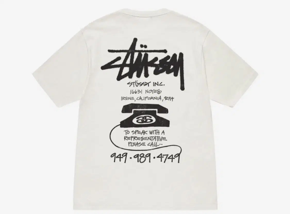 Stussy Old Von Pigment Dyed T-Shirt Size L New