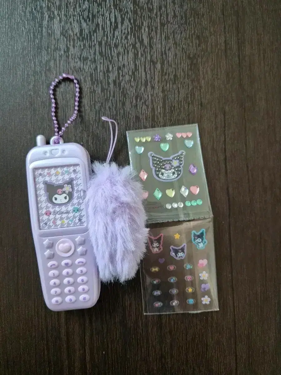 Sanrio Kuromi Kogyaru Kaohana Photo Holder Feature Phone Cell Phone Keyring