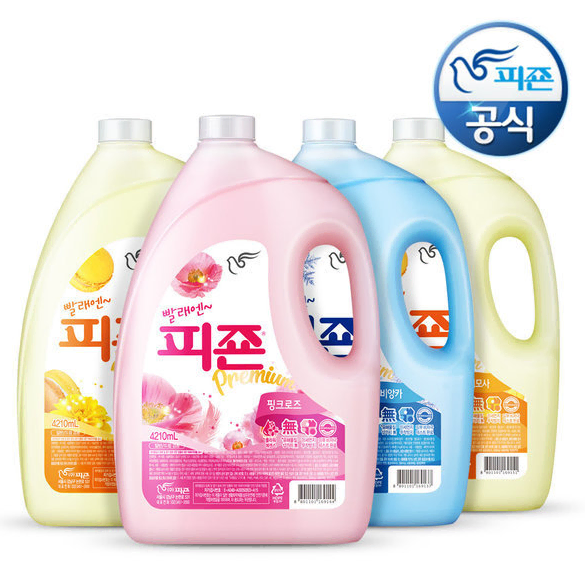 무료배송-피죤 대용량 4210ml 4개 섬유유연제 (향 선택)