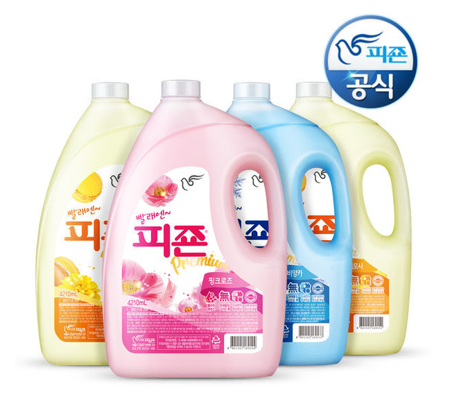 무료배송-피죤 대용량 4210ml 4개 섬유유연제 (향 선택)