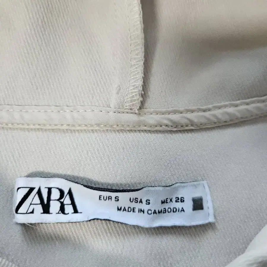 자라 zara  여성용 무지 후드 티셔츠 S