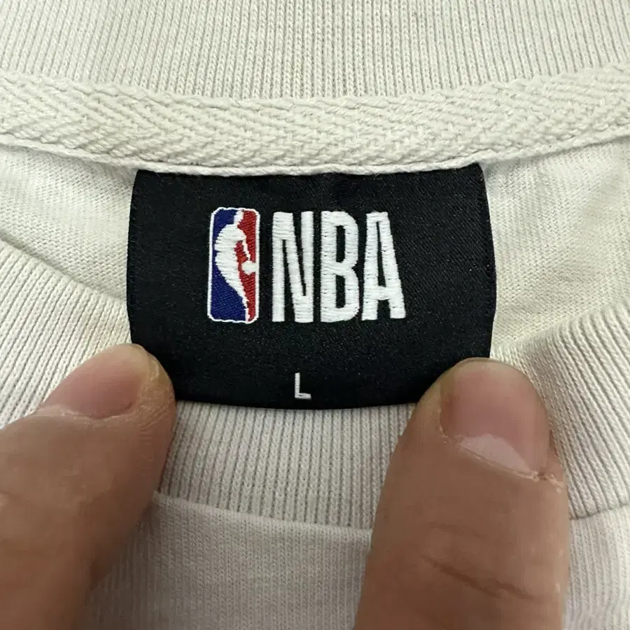 [L] NBA 시카고 불스 화이트 반팔티