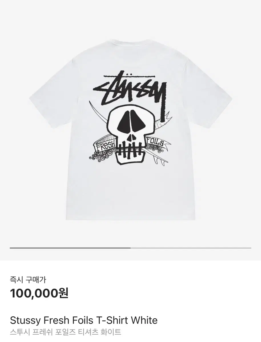 [2XL] Stussy Fresh Foils T-Shirt White