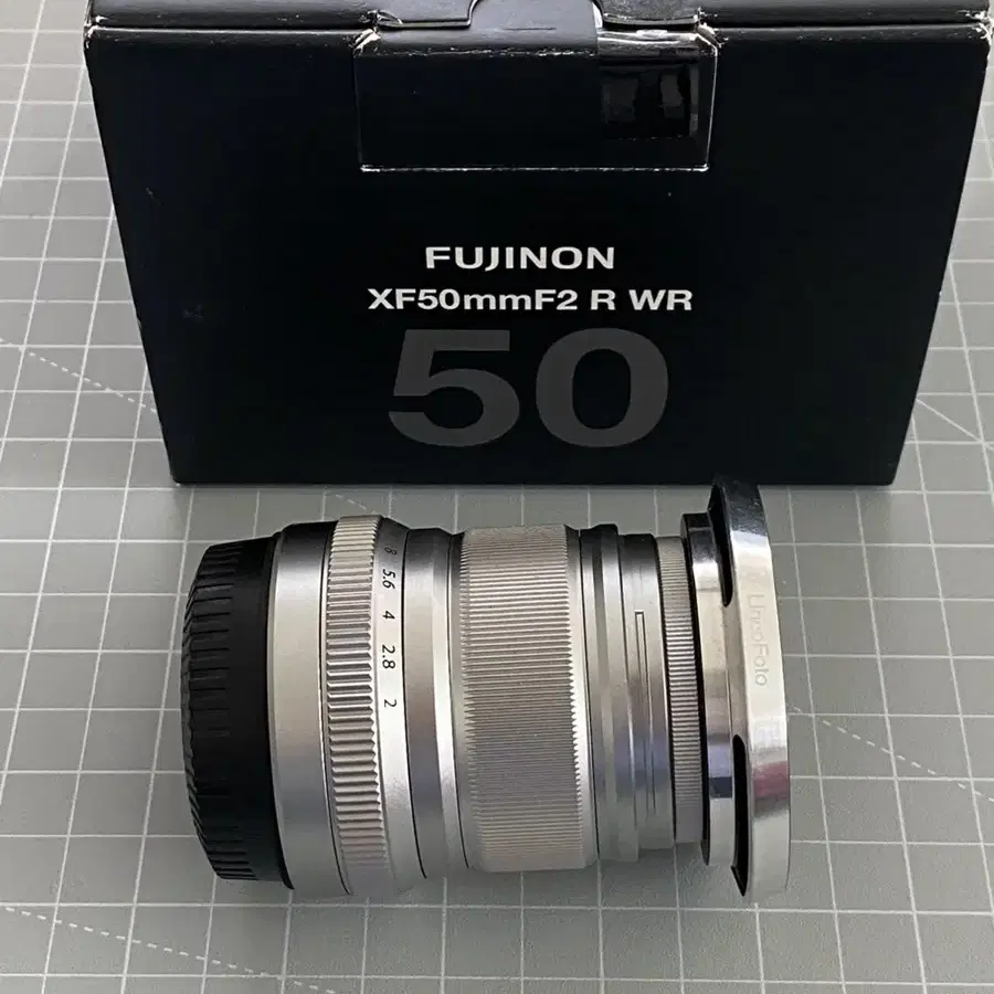 후지 xf50mm F2 실버 단렌즈