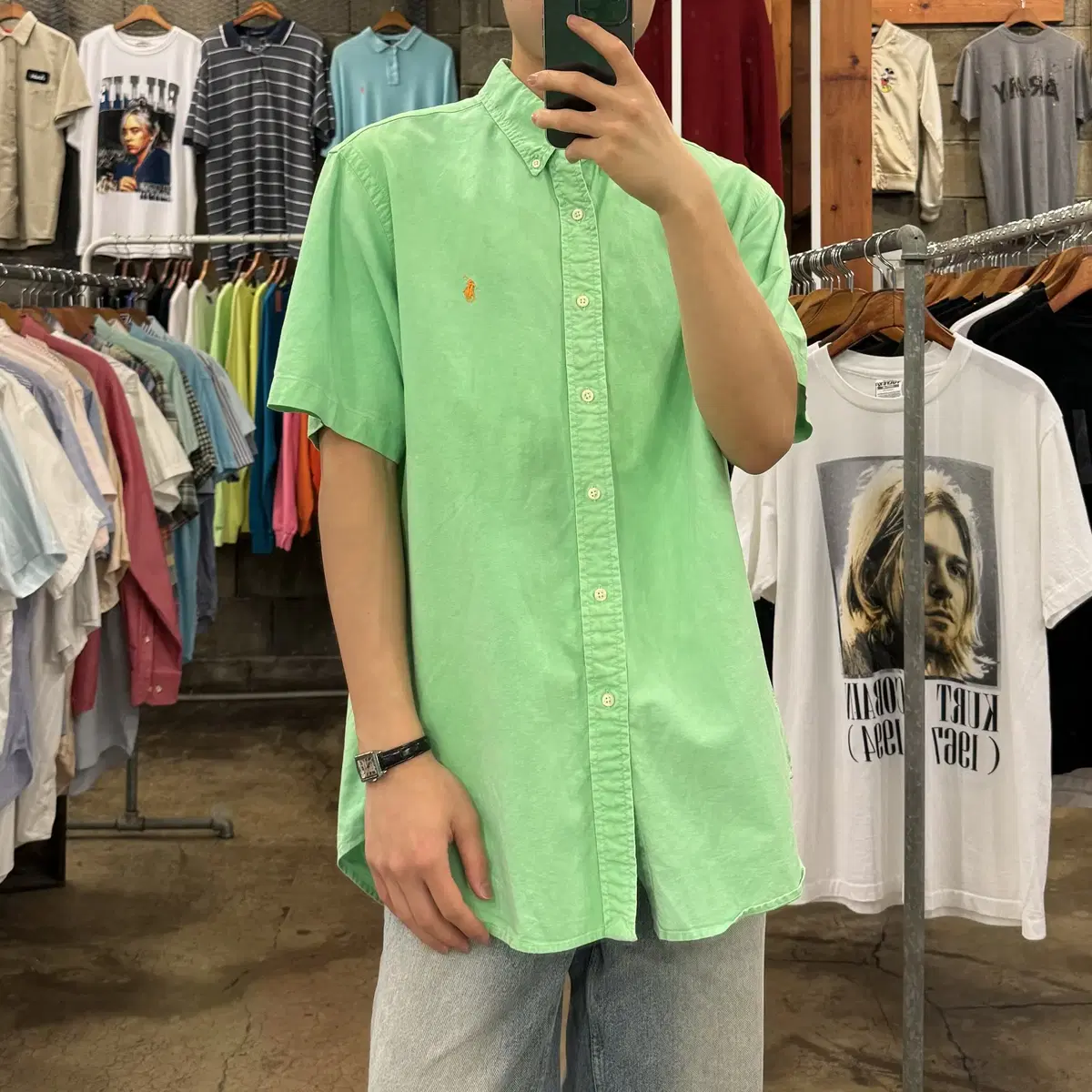 Vintage Polo Ralph Lauren Short Sleeve Shirt (105) (A6_1807)