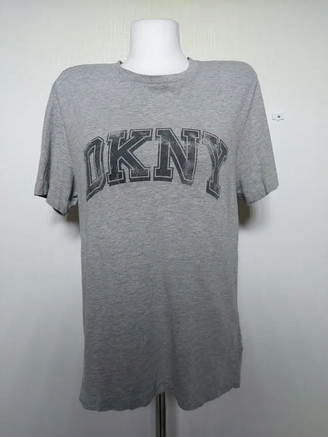 DKNY 정품 남여공용티셔츠 빈티지 빅로고 그레이 S 반팔