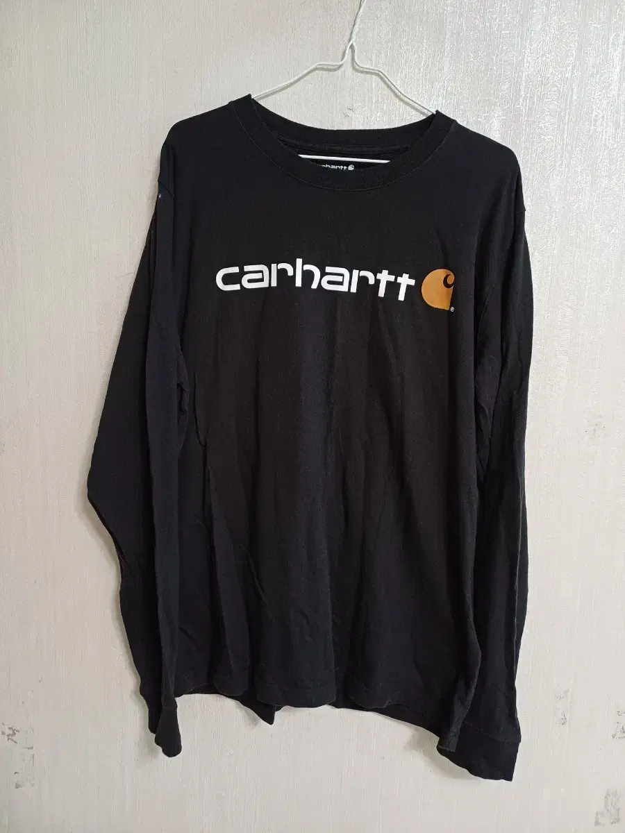 Men's Calhart Big Logo Long Sleeve T-Shirt (Black.105)