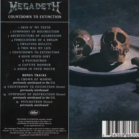 Megadeth - Countdown To (CD) 유럽반2004 NM-