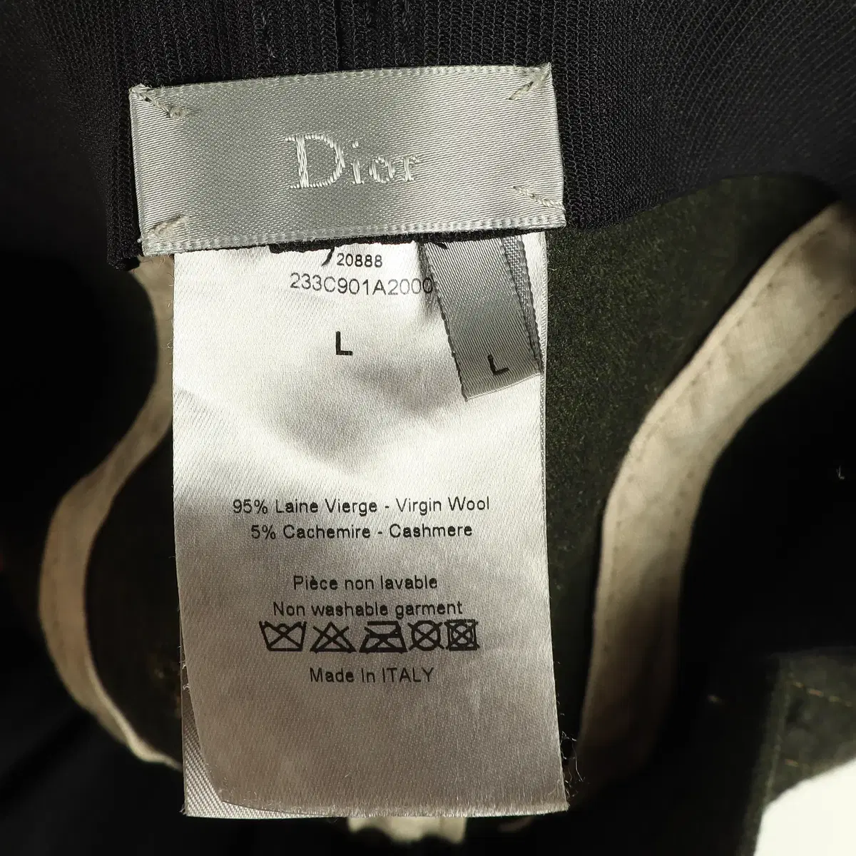 디올(DIOR) 캐시미어 울 혼방 볼캡