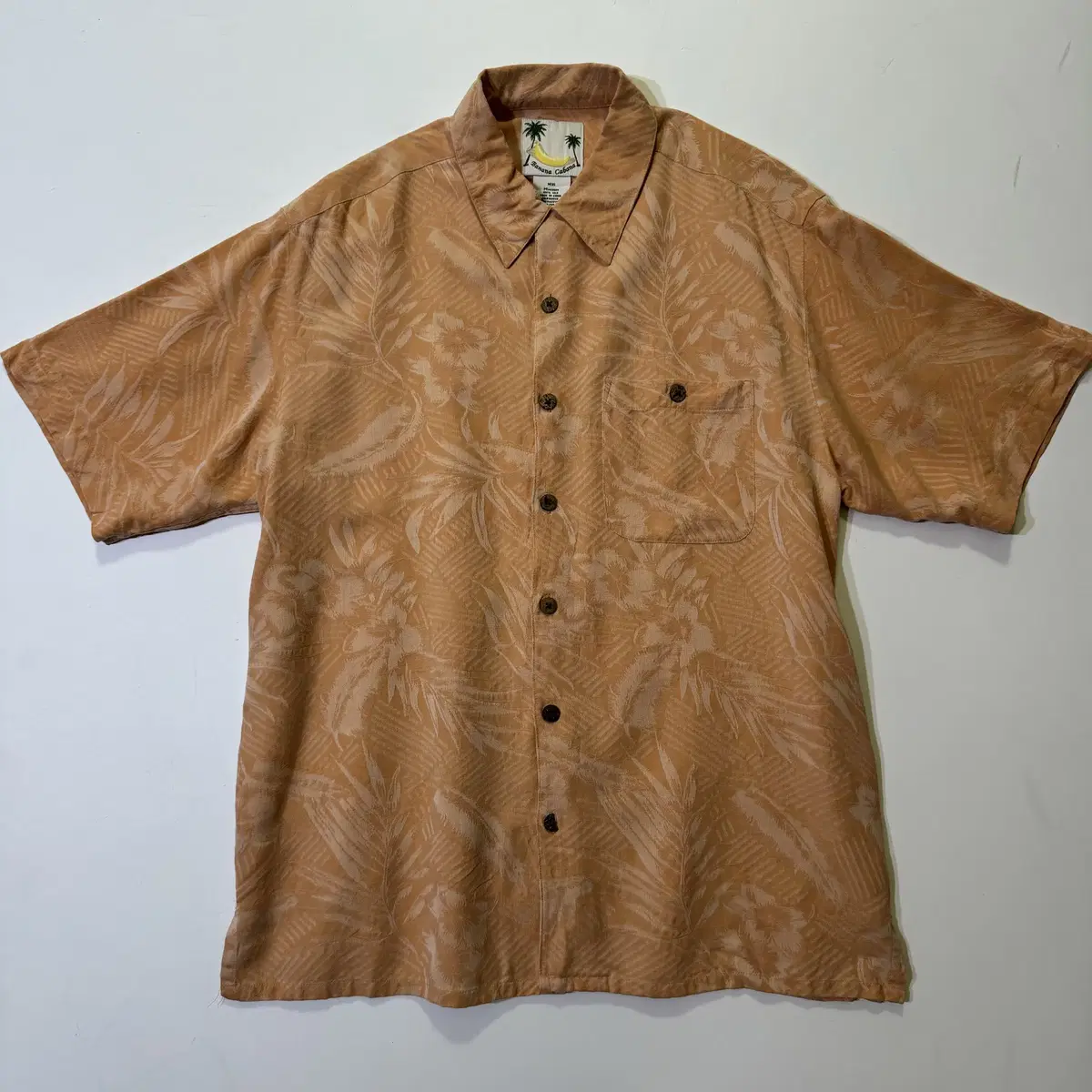 BANANA CAVANA Silk Hawaiian Shirt(100) (kold_5659)