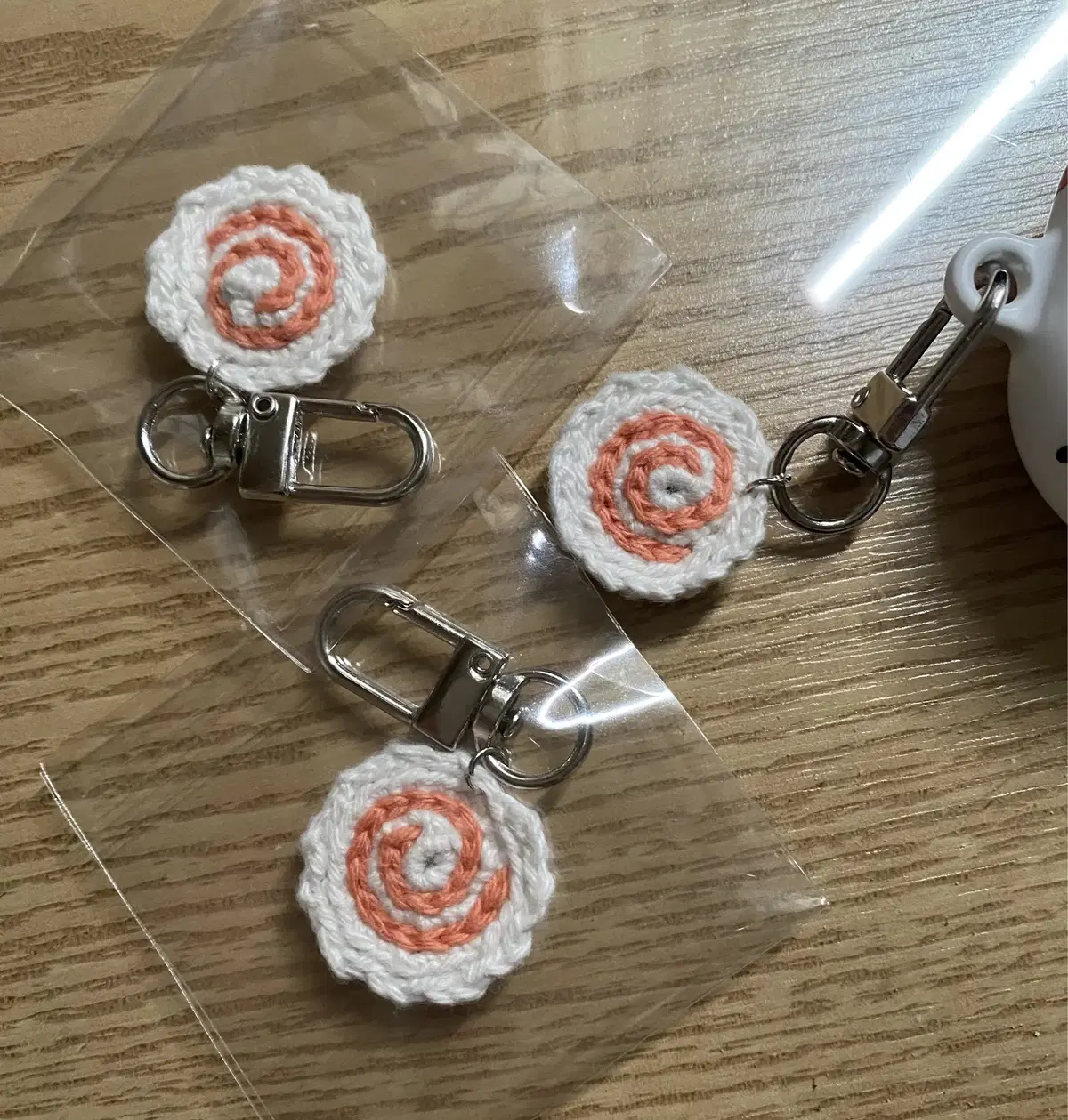 (4+1) Narutomaki knitting keyring (sold until June 4)