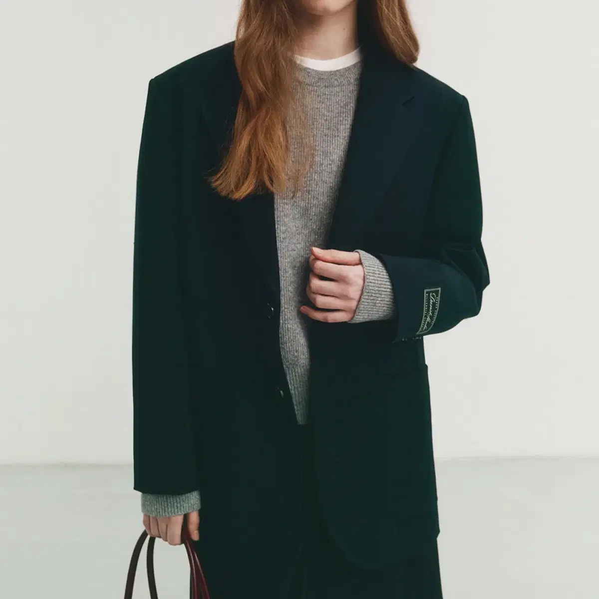 던스트 UNISEX OVERSIZED WOOL BLAZER NAVY XS