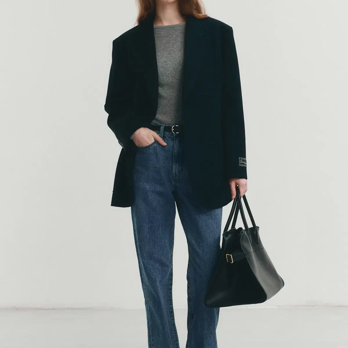 던스트 UNISEX OVERSIZED WOOL BLAZER NAVY XS