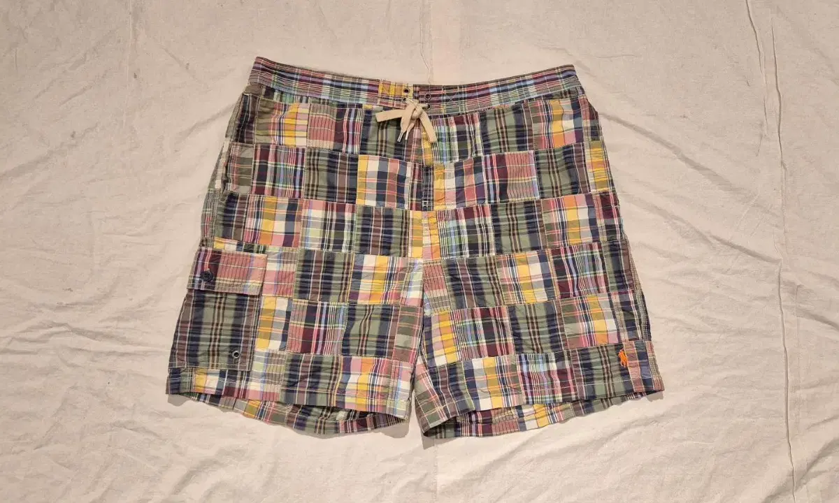 34~40>Poloralprene patchwork short pants