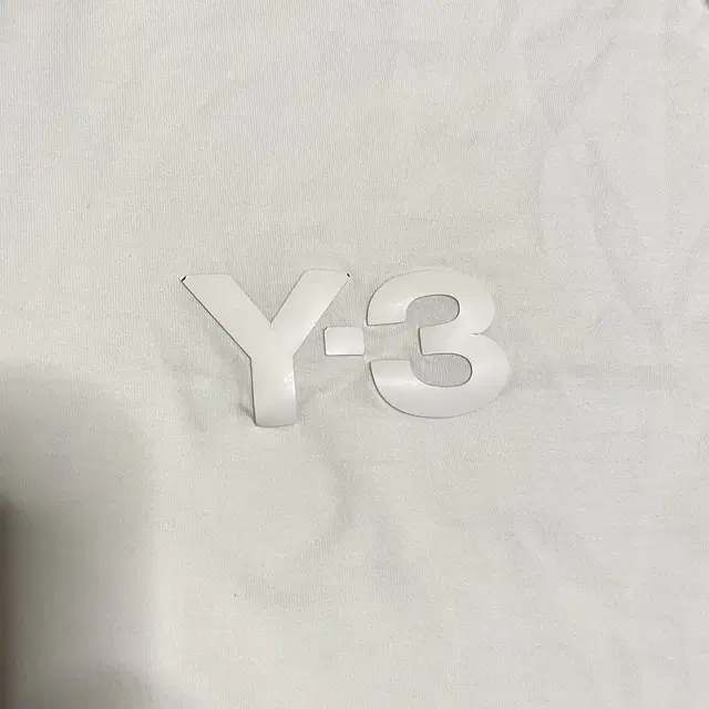 정품 Y-3 요지야마모토 X 아디다스 화이트 반팔 티셔츠