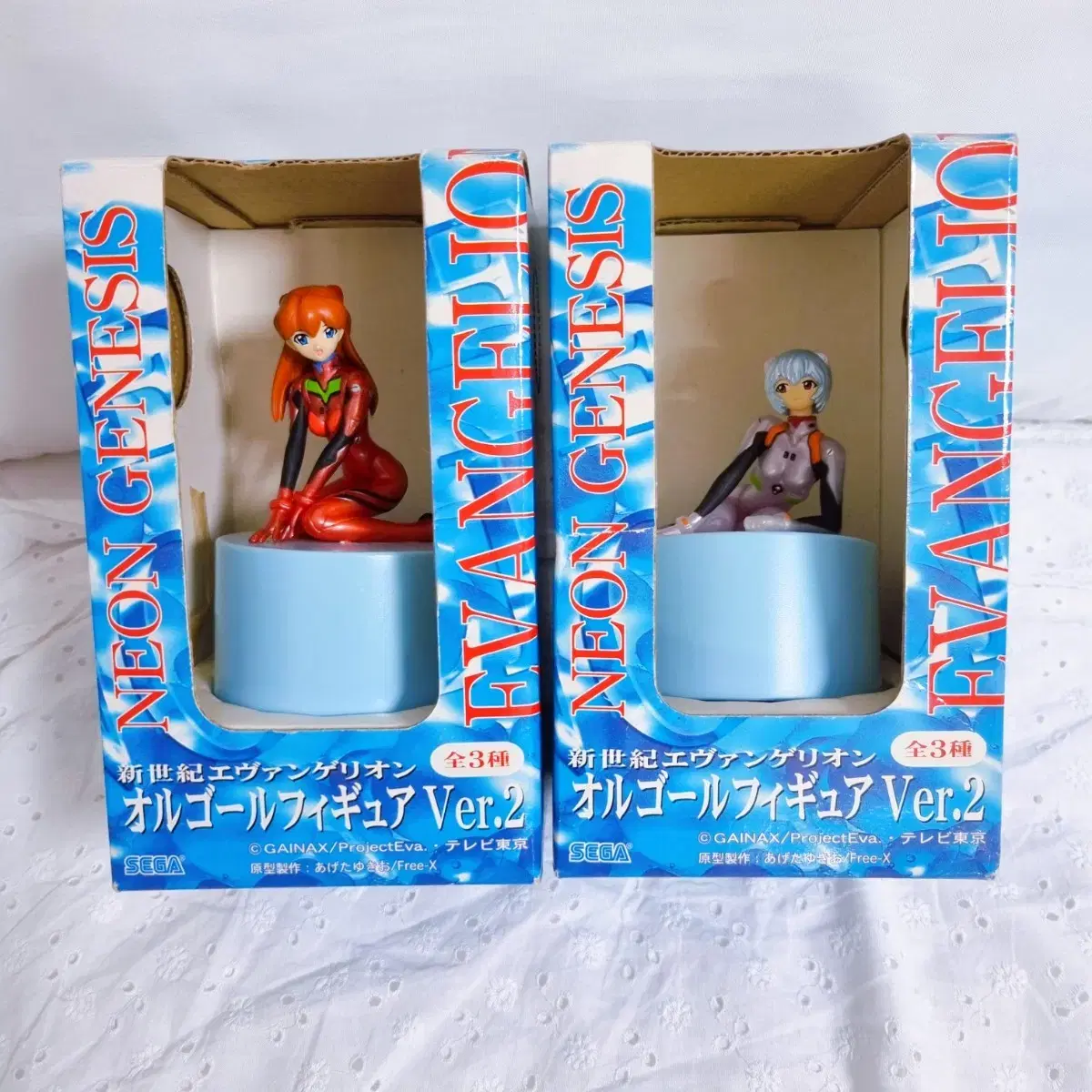 Evangelion lay Asuka Music Box Figure Pearl VER Fly to the Moon