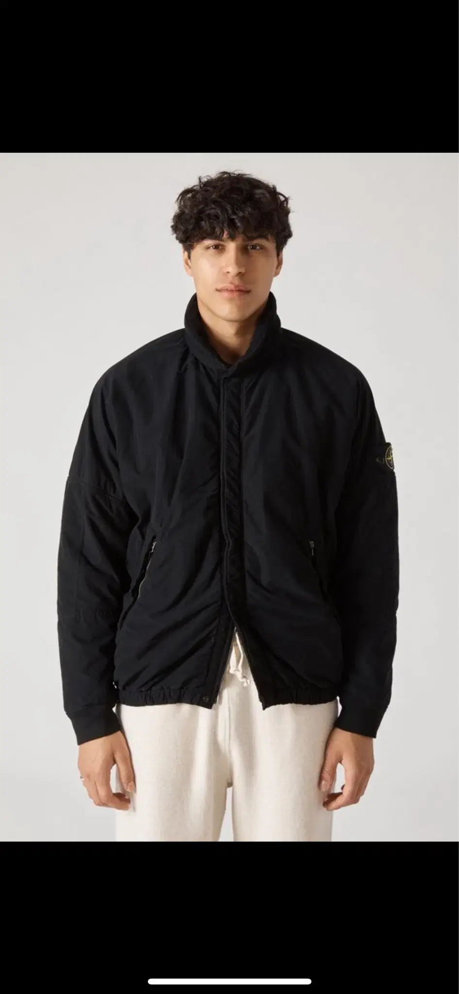 [M]19fw Stone Island DavidLight Micropile Jacket Black