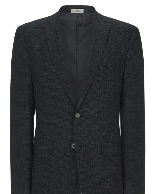 New Arrivals Gray Dayton check suit jacket