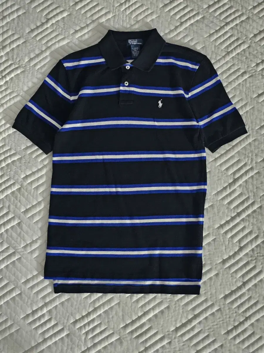 Polo Ralph Lauren PK Stripe Black JuniorL