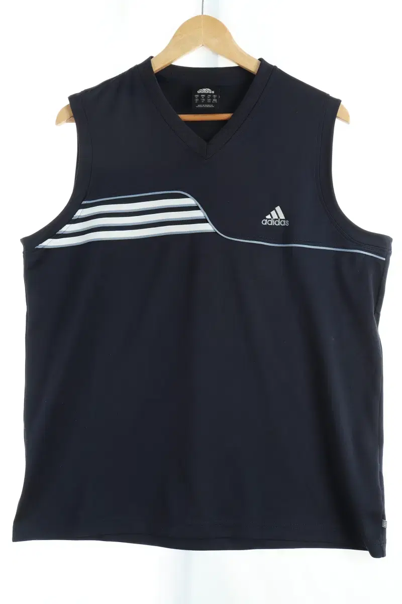 (XL) Adidas Short Sleeve T-Shirt Navy Vest Functional Boxy Fit - CD6B