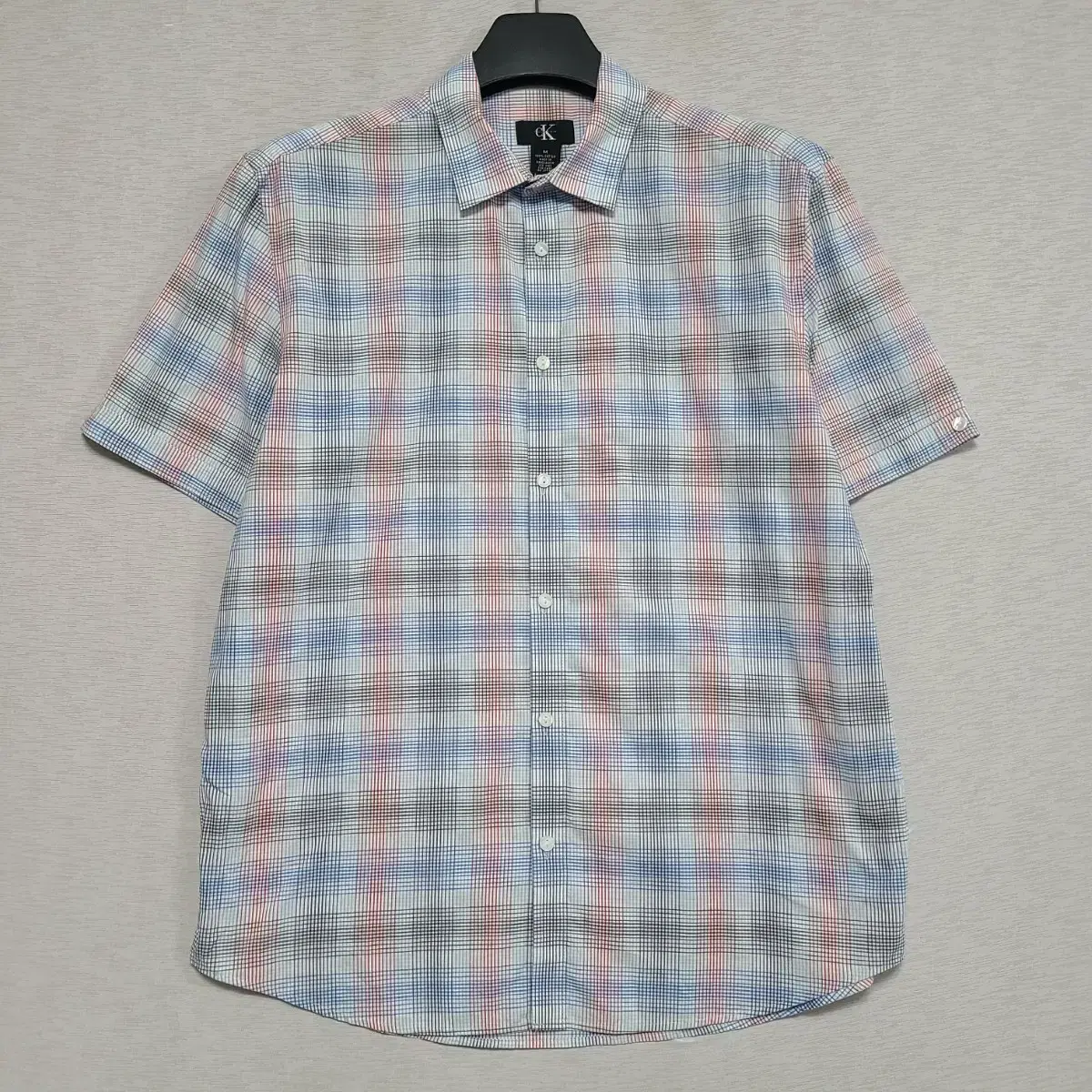 ㅡKevin Klein Check Short Sleeve Shirt Men100 ㅡ0524