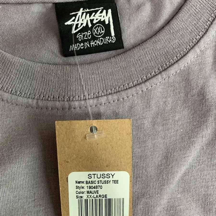 [XXL] stussy 스투시 베이직 반팔 티셔츠 모브